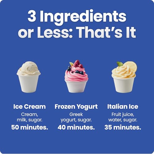 Image of Iceman by Chefman Ice Cream Maker, No Pre-Freezing with Built-In Compressor, Makes Ice Cream, Froyo, Sorbet, Sherbet, Italian Ice, Frozen Yogurt, Digital Display w / 3 Presets, 2 Pint Inserts Included