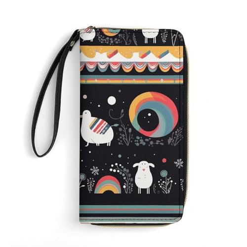 QMNLKH Stylish And Durable New Snow Christmas Print Printed Leather Wallet: A Must-have Storage Bag for The Holidays, Suitable for Storing ID Cards, Various Cards And Change