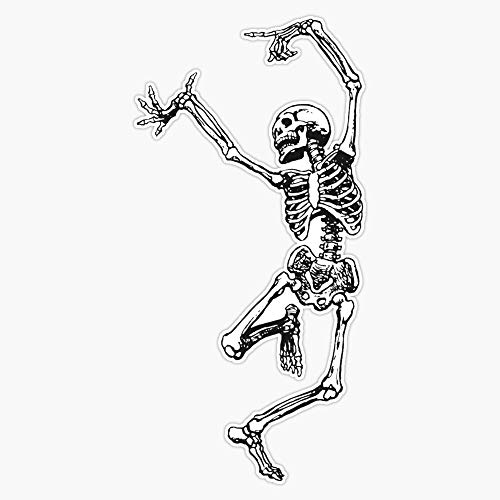 Dancing Skeleton Having Fun Sticker Decal Vinyl Bumper Stickers Waterproof 5