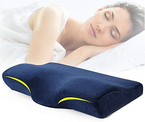Karidge Memory Foam Pillow Contour Support Sleeping Pillows, Ergonomic Orthopedic Cervical Pillow for Alleviate Neck & Shoulder Pain, Back Sleepers