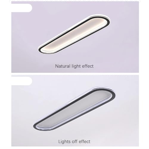 Plafonnier LED moderne dimmable de 100cm couleur or avec télécommande - 5