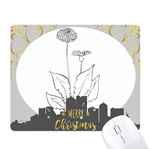 Tapis de souris pissenlit fleur la nuit de noël tapis de bureau caoutchouc motif floral