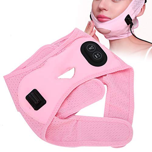 Face Slimming Belt, Tightening Belt, Electric Vibration Hot Compression Face Lift Lifting Band Face Shape Slimming Bandage Massager Electric V Face Lift Tools