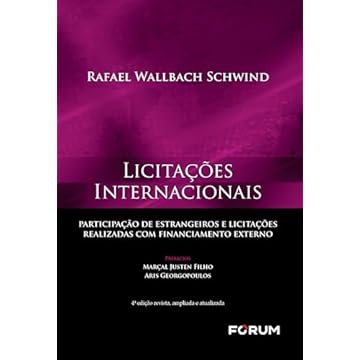 Capa do livro Licitações Internacionais: participação de estrangeiros e licitações realizadas com financiamento externo