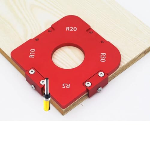 Gabarit de rayon d'angle pour défonceuse : fraisage d'arcs précis de R15 à R100 - 4