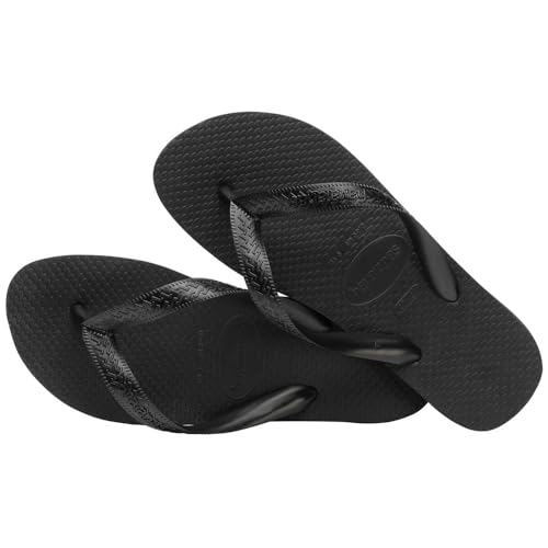 Havaianas Men's Color Flip Flops - Spring & Summer Style Sandals, Black, 134
