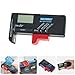 Vaguelly Portable Digital Battery Capacity Gauge and Indicator Tool 1-9v for Aa AAA Button Cell Batteries Household Office Travel Black
