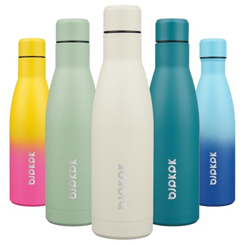 Image of BJPKPK 17oz Skinny Insulated Water Bottle, Stainless Steel Flask