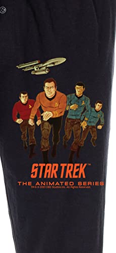 Star Trek Men's The Animated Series Character Logo Adult Lounge Pajama Pants3