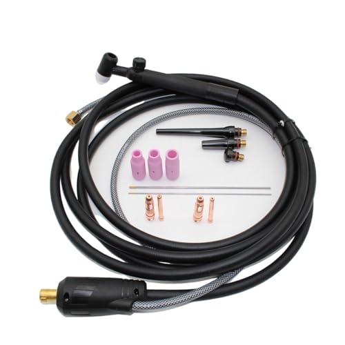 WIG TIG Schweißbrenner Set Schlauchpaket SR 17V mit Ventil 4m SK25 (9er Dorn) od. Sk35 (13er Dorn) (Sk 25 9mm Dorn)