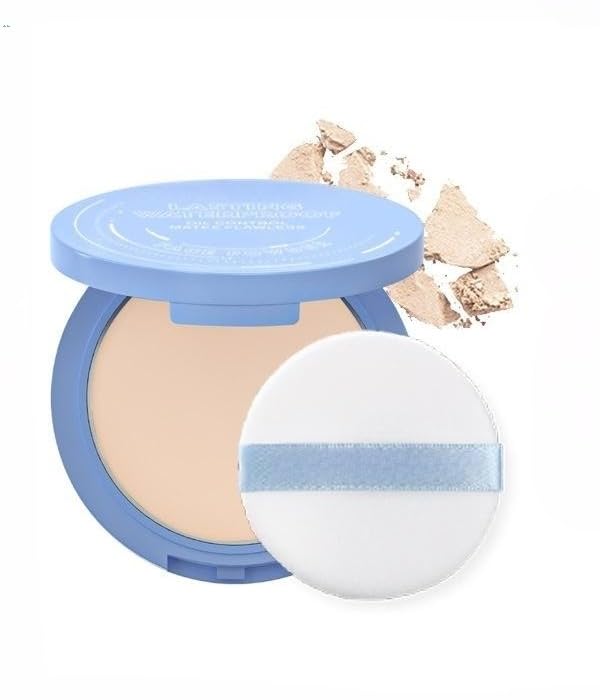 Matte Pressed Setting Powder with Oil Control & Blurring Effect Finishing Powder for a Flawless, Poreless, Shine-Free Look - Lightweight & Long-Lasting 0.35 oz (#01 Classic Ivory)