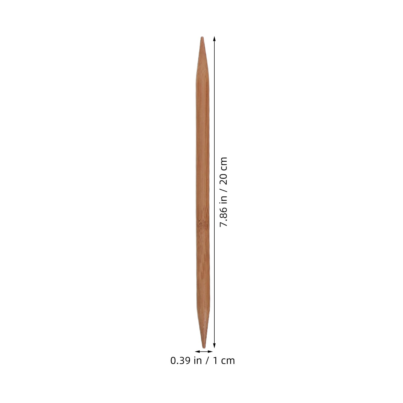 GARIOUANS Juego de 150 Agujas de Tejer de Doble Punta de 20 Cm, de Madera de Bambú Carbonizada, Set Completo para Suéteres y Proyectos de Tejido Manual, Kit Versátil para