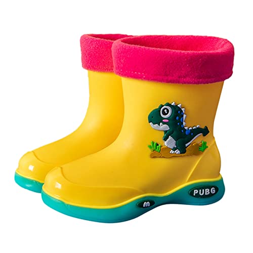 Unisex Kids Dinosaur Print Rain Boots Waterproo𝐟 Rubber Rain Shoes Toddler Boys Girls Lightweight Rain Boots For Boys