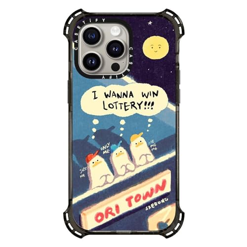 Coque iPhone 15 Pro Max CASETiFY Bounce rigide noire MagSafe