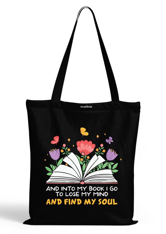 Image of TrendoPrint Reusable Shopping Bag Canvas Tote Bag for Grocery, College, Office & Shoulder Handbag Travel Bag for Men and Women (14x16 inches)