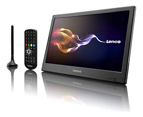 Lenco DVBT2 HD LED-TV 10,1 tum med antenn och 12V adapter
