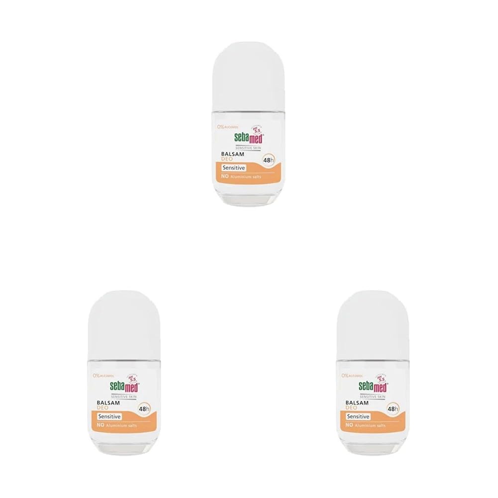 Sebamed Hassas Ciltlere Özel 48 Saat Etkili Kadın Erkek Balsam Roll-On Deodorant 50ml (3 paketi)