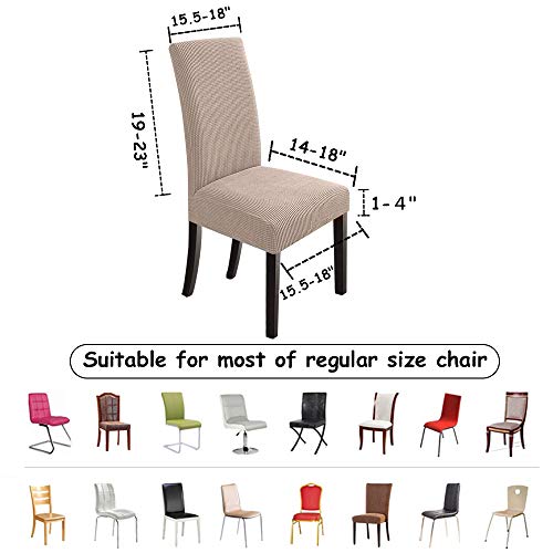 Northern Brothers YITAO KAQI 4 Dining Chair Covers Seat Parson Chair Slipcover thumb #4