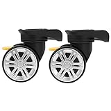 最安!旅行スーツケースホイール ラゲッジホイール スーツケースホイール トロリー交換用キャスターブレーキミュートダブルローホイールユニバーサルアクセサリー