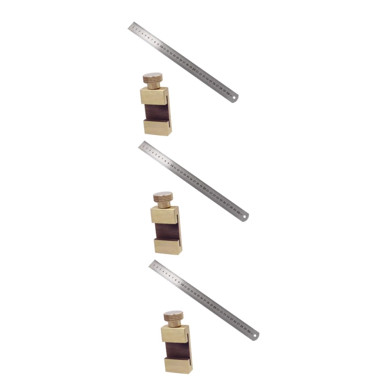 Mikikit 3 Set di Righello di Marcatura per La di Taglio del Legno Strumento di Misurazione Utile per i Professionisti
