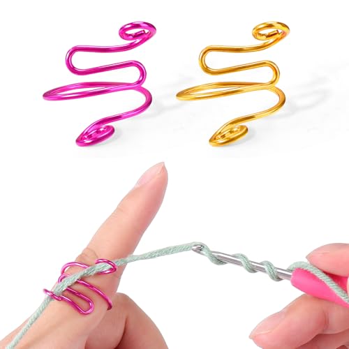 XANGNIER Adjustable Crochet Ring for...