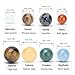 DEWIN Eight Planets Gem Stones Planets Decorations Solar System Model, Chakra Reiki Healing Crystal Ball Set, Handmade Space Home Office Desk Decorations Creative Gift for Men, Women, Kids