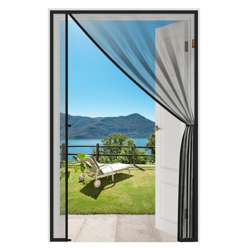 MAGZO Magnetic Screen Door, Fits 30'' x 80'' Door(Mesh Size