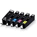 Produktbild 5X Print-Klex Tintenpatronen kompatibel für Canon Pixma IP-7220 Pixma IP-7240 Pixma IP-7250 Pixma IP-7270 Pixma MG-5550 PGI-550-PGBK CLI-551-BK CLI-551-C CLI-551-M CLI-551-Y PGI550-PGBK CLI551-BK CLI