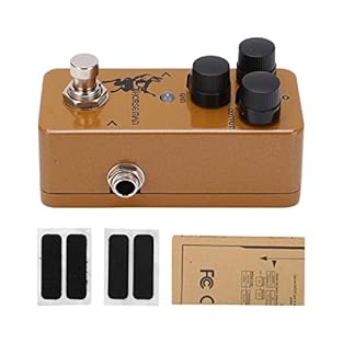 [Sound Restoration]: Accurately Restore Distorted Sound with Legendary Overload Effect for Rich and Dynamic Guitar Tones [Dual Modes]: Built-In Gold and Silver Working Modes Allow Versatile Overdrive Sounds to Suit Your Playing Style [Bypass Flexibil...