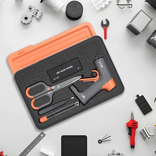 QUTHZZHY Rasterschaumstoff 2 Stück, Schaumstoff Zuschnitt 400 x 300 x 50 mm, Rasterschaumstoff Würfelschaum, Werkzeugkoffer Kamerakoffer Schaumstoff, für Koffereinlage, Tabletop Miniaturen Werkzeug