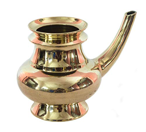Pooja Kindi Handcrafted Brass Kerala Kindi (Vessel) Water Dispenser for Pooja- 500 Ml