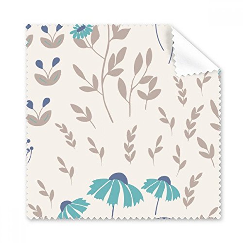 Chiffon de nettoyage pour lunettes motif usine fleur beige lot 5pcs
