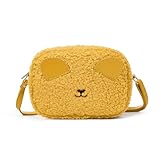 cotmcor Girl Purses Birthday Gifts for 3 4 5 6 7 8 9 10 11 12 Years Old Teen Girls Kids Crossbody Bag for Little Girls Cute Small Soft Fleece Purse