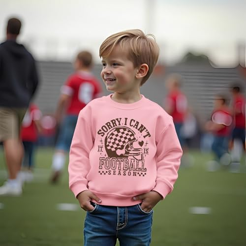 CM C&M WODRO Football Sweatshirt for Toddler Boy Girl Sorry I Can't It Is Football Season Pullover Shirt Kids Game Day Outfit3