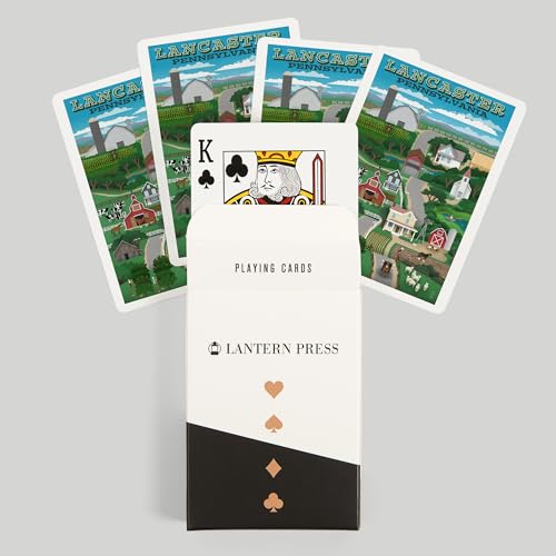 Lantern Press Lancaster Retro Countryside 52 Cartas Póker miniatura 6