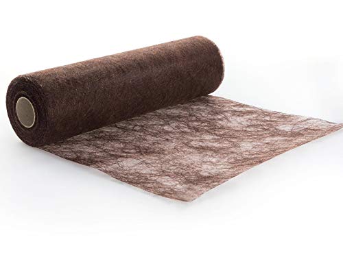 Protinam Tischläufer, Vlies, 2700 Schokoladenbraun, 5m, 5 Cover