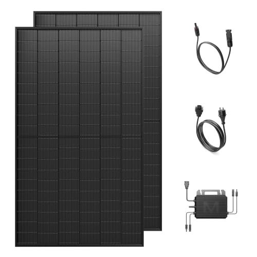Solakon 1000W Balkonkraftwerk - Balkonkraftwerk 800W komplett Steckdose - neuester 800 Watt...