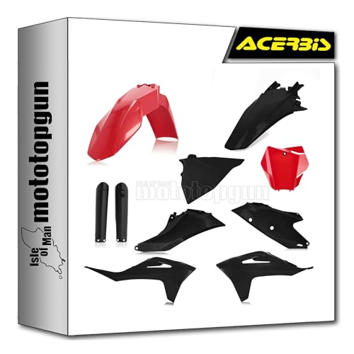 Kit cache carenage rouge noir Acerbis pour Gas Gas EX 300 2021 2022