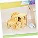 UPKOCH Hamster Hideout House with Ladder Chew Pet Nest for Small Animals for Resting Playing and Training Durable Design with Ventilation for Hamsters