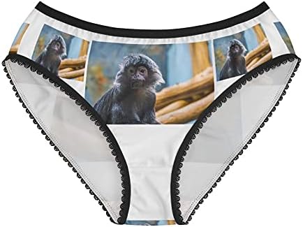 Javan Langur Monkey Panties, Javan Langur Monkey Underwear, Briefs, Cotton Briefs, Funny Underwear, Panties For Women
