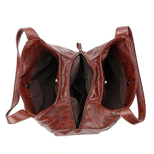 Bolsa de Mão Feminina Vintage Bolsa de Ombro Morashop (Castanho)