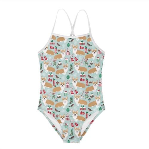 Girls Swimsuit Printed Swimwear One Piece Sport Set Swimwear for Girls 1-10Years