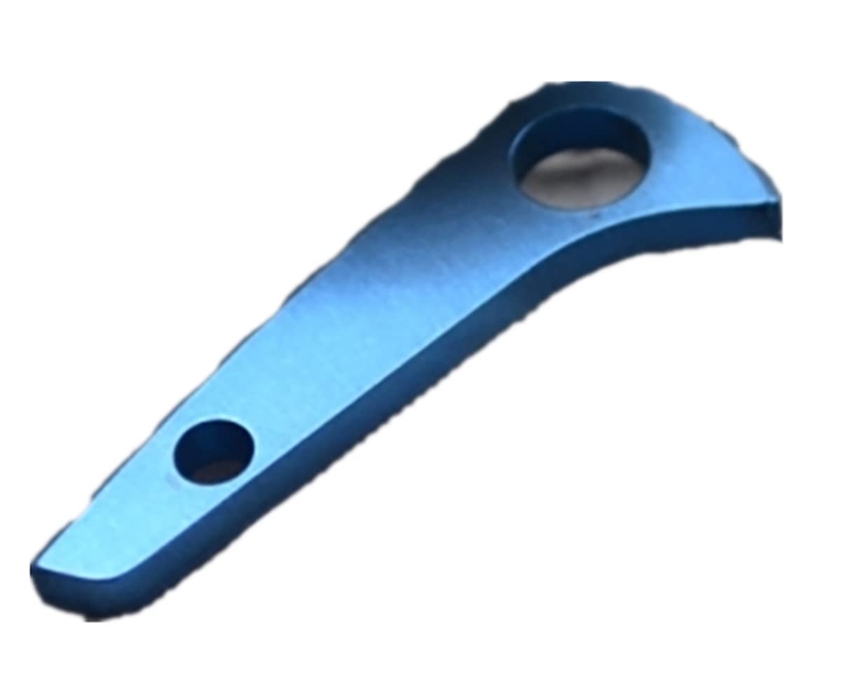 TC4 Titanlegierung, Messer-Wirbelsäule, Kiel, EDC, DIY-Griffmaterial, Werkzeugteil, Zubehör für Spyderco C81 (blau)
