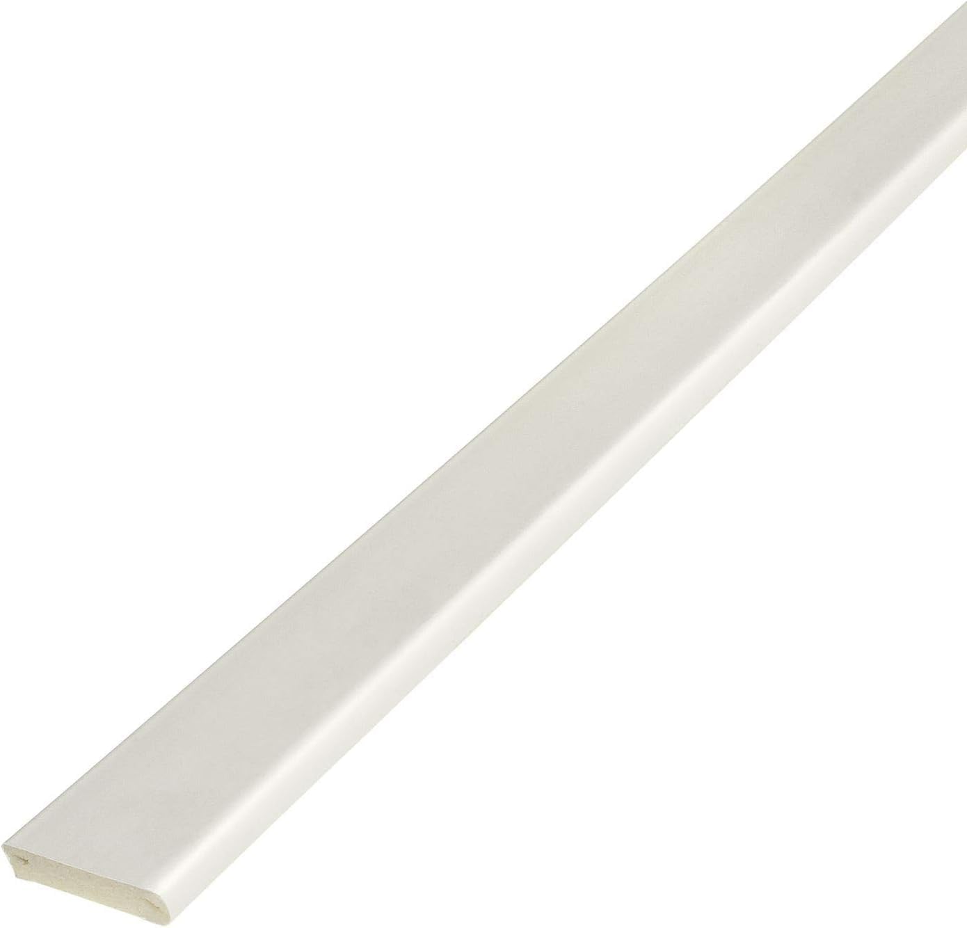 White UPVC Trim Various Lengths 20mm/25mm/30mm/45mm/65mm/95mm (White 5m (20mm))