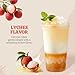 52USA Lychee Flavored Coconut Jelly 1kg (2.2 lbs) Topping for Desserts and Boba Tea, Premium Coconut Gel Strip for Smoothies and Drink