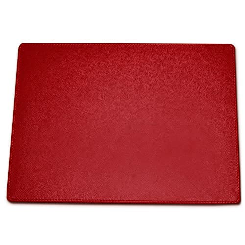 Faux Leather Placemats for Dinner Table Pack of 4 (Red), 29x21 cm - Image 4