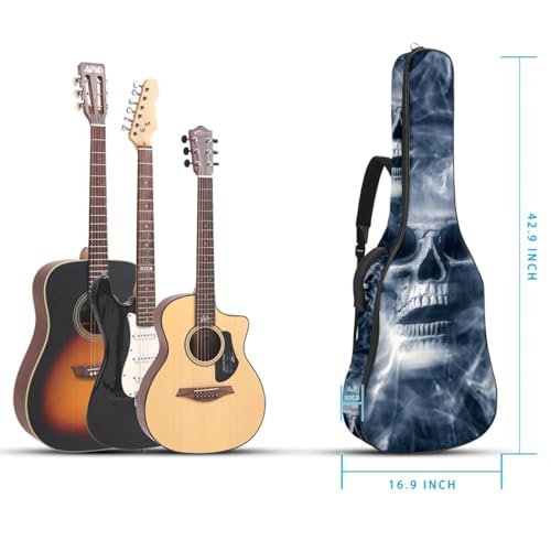 Housse de guitare en tissu Oxford épais rembourré avec boucle de suspension et sangle de cou Motif tête de mort 101,6 cm 104 106,7 cm, Multicolore., 42.9×16.9×4.7 in, Sac de transport tendance pour - Les Beatles, Paul McCartney, John Lennon, RIngo Starr, George Harrison Housse de guitare en tissu Oxford épais rembourré avec boucle de suspension et sangle de cou Motif tête de mort 101,6 cm 104 106,7 cm, Multicolore., 42.9x16.9x4.7 in, Sac de transport tendance pour – Image 6