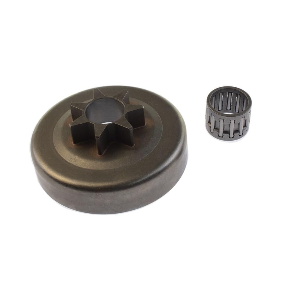 Tambour d'embrayage .325 7T et pignon de chaîne pour tronçonneuse thermique 420 2041
