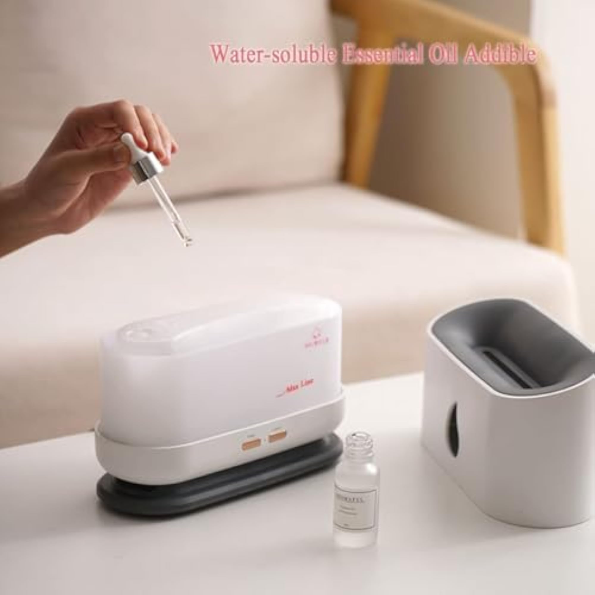 Flame Aroma Diffuser, Portable Humidifier with Light
