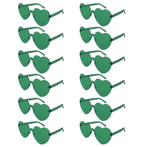 Image of Heart Sunglasses 12 /18 /24 Pcs Heart Shaped Glasses for Women Cute Funny Party Glasses Party Favors Accessories